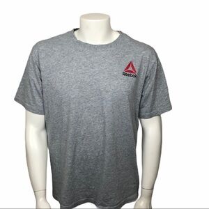 Reebok Mens Size XL Grey Tshirt Red Corner Logo